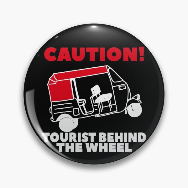 Item preview, Caution tourist behind the weel, funny tuk tuk designed and sold by NobelFashion.