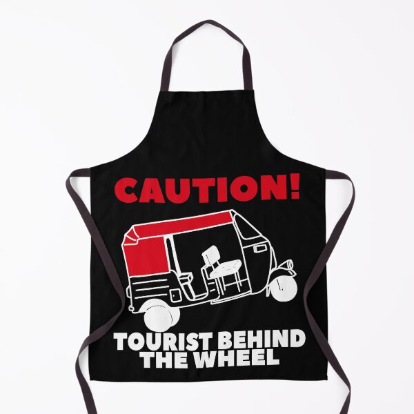 Item preview, Caution tourist behind the weel, funny tuk tuk designed and sold by NobelFashion.