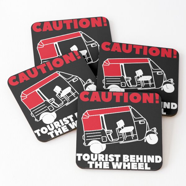 Item preview, Caution tourist behind the weel, funny tuk tuk designed and sold by NobelFashion.