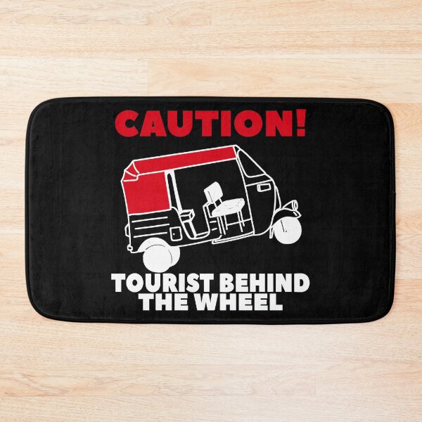 Item preview, Caution tourist behind the weel, funny tuk tuk designed and sold by NobelFashion.