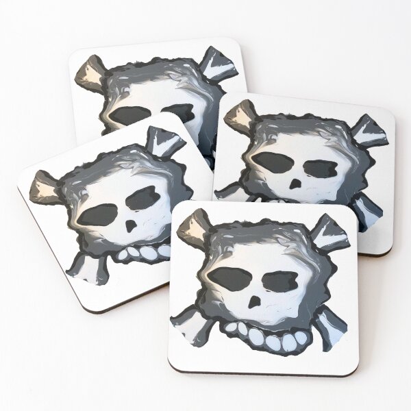 Item preview, Melting Skull and Crossbones designed and sold by stephdrawsstuff.
