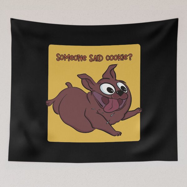 Item preview, Someone said cookie? Happy, cute, cookie loving puppy running for some treat. designed and sold by marina63.