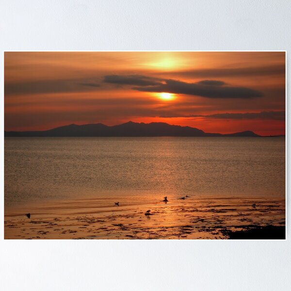 Item preview, Sunset - Isle of Arran from Ayr designed and sold by derekbeattie.