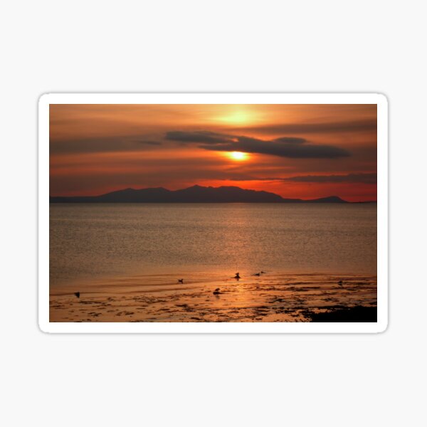 Item preview, Sunset - Isle of Arran from Ayr designed and sold by derekbeattie.