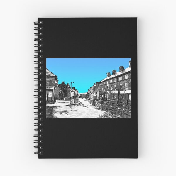 Item preview, Penistone High Street Art Print Blue Sky designed and sold by summattodraw.