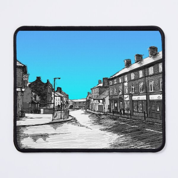 Item preview, Penistone High Street Art Print Blue Sky designed and sold by summattodraw.