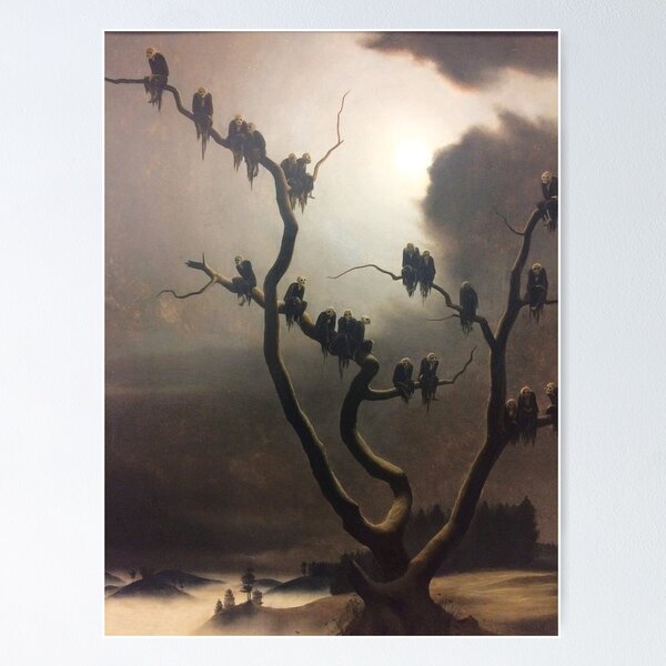 Ghosts on the Tree, by Franz Sedlacek Poster