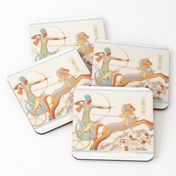 Item preview, Ramses-Meïamoun fight against Katas on the edge of Orontes from Histoire de l'art égyptien (1878) by Émile Prisse d'Avennes. designed and sold by Kitten2220.