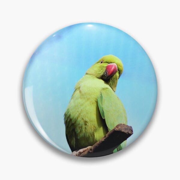 Item preview, Green Indian Ring Neck Parrot  designed and sold by Louisa Sahin.