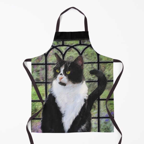 Item preview, Tuxedo Cat in Window designed and sold by alpendesigns.