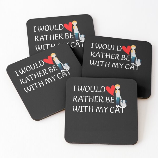 Item preview,  i would rather be with my cat-cat is my valentine designed and sold by ami28.