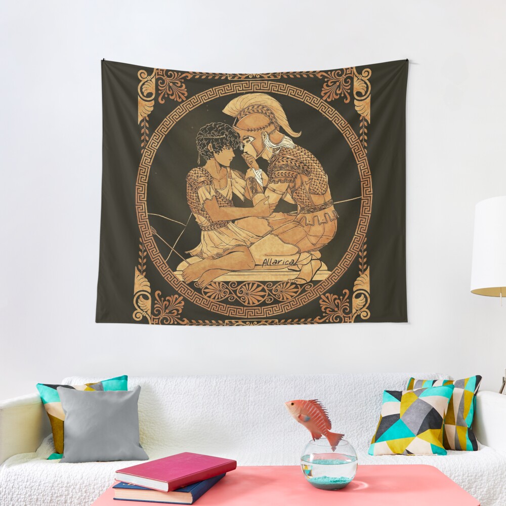 "Achilles Bandaging Patroclus" Tapestry For Sale By Allarica | Redbubble