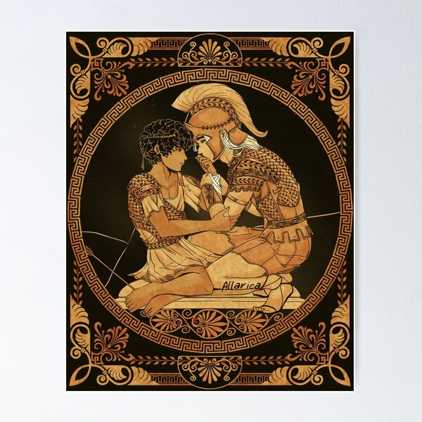 Item preview, Achilles Bandaging Patroclus designed and sold by allarica.