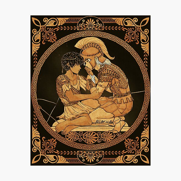 Item preview, Achilles Bandaging Patroclus designed and sold by allarica.