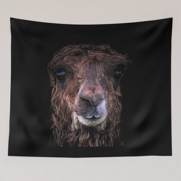 Item preview, Cute Dark LLama designed and sold by Alpacatata.