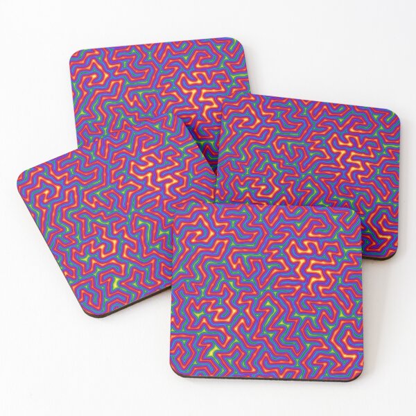 Item preview, vibrant rainbow turing pattern designed and sold by Michelle Clay.