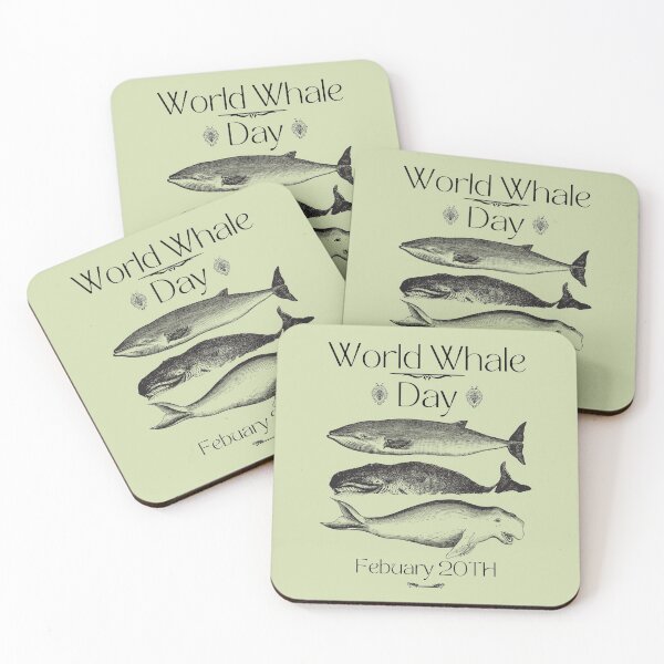 Item preview, World Whale Day Vintage Illustrations Design designed and sold by EarthArtDesigns.