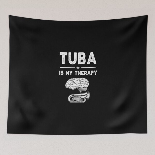 Item preview, Tuba player  Birthday Gifts for Men and Women Tuba is my Therapy Funny Musician  Band Gift  Funny Rude Offensive saying, designed and sold by joygift369.
