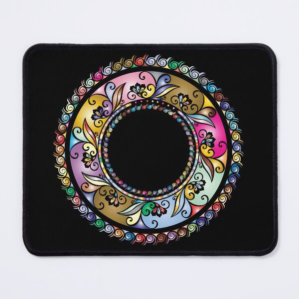 Item preview, Oriental Flower Circle Mandala designed and sold by DeevaValli.