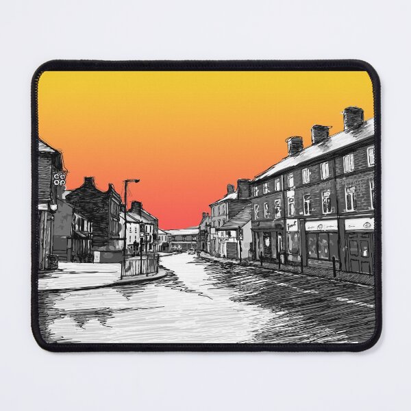 Item preview, Penistone High Street Art Print Sunrise Sunset designed and sold by summattodraw.
