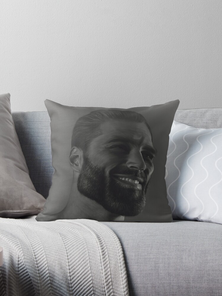 Gigachad Meme Funny Giga Chad Photoshop Pillow -  Portugal