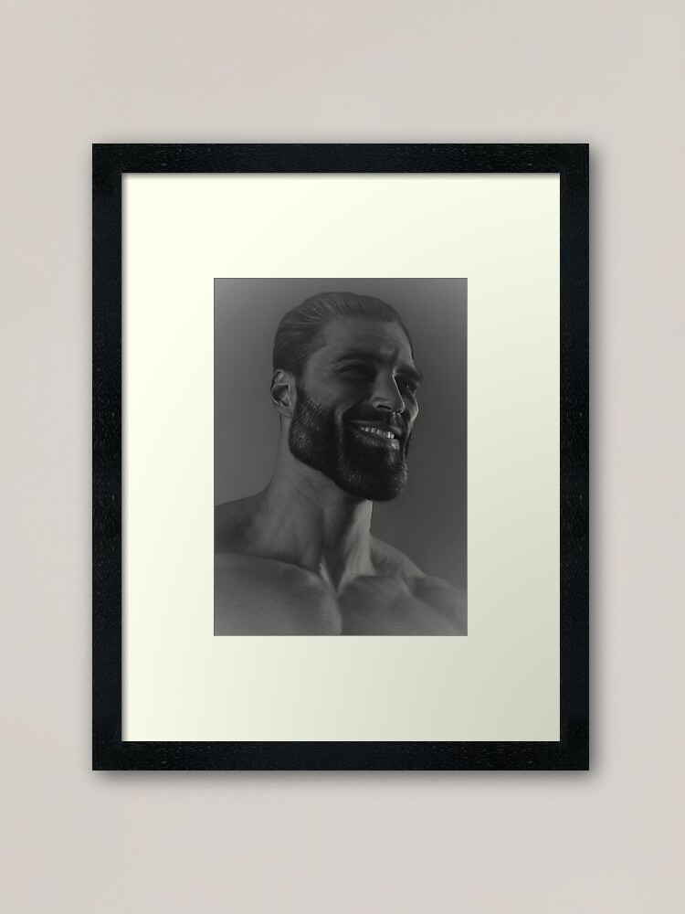 Gigachad Art Prints for Sale