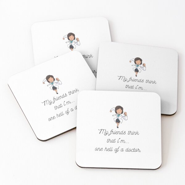 Item preview, My friends think that...I´m one hell of a doctor. (Woman Version 1 ) designed and sold by PortfoliobyJana.