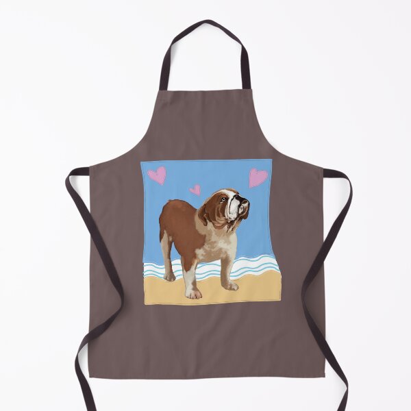 Item preview, Bulldog on the beach designed and sold by Lyngianni.