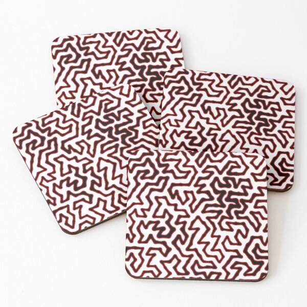 Item preview, red and black turing pattern designed and sold by Michelle Clay.