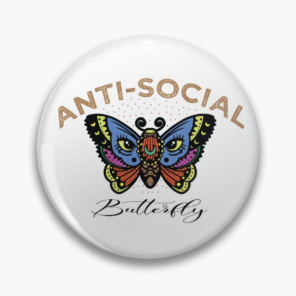 Artikelvorschau, Funny Antisocial Butterfly entworfen und verkauft von altk btk.
