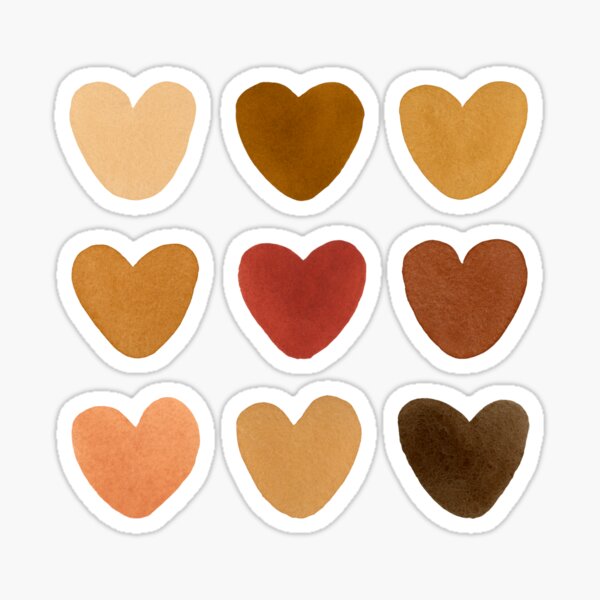 Item preview, Nine Brown Hearts designed and sold by Rachel Dash-Williams Creative.