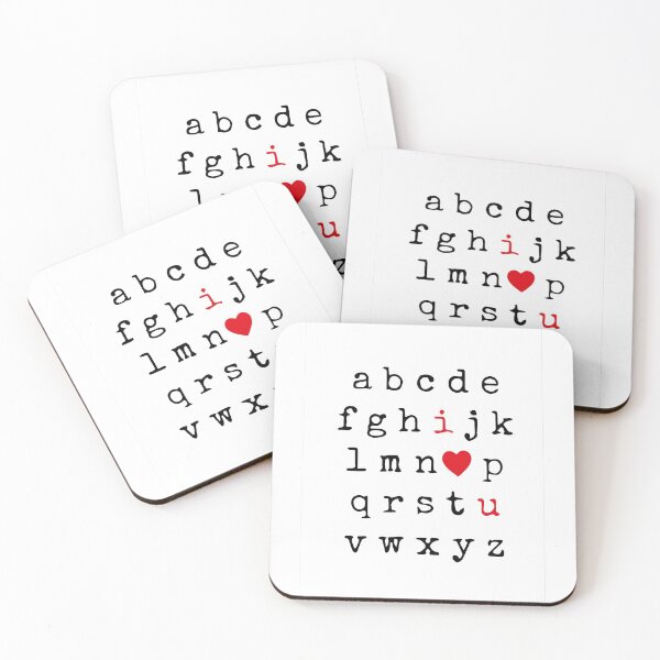 Item preview, ABCD I Love You  designed and sold by Retro90sKid.