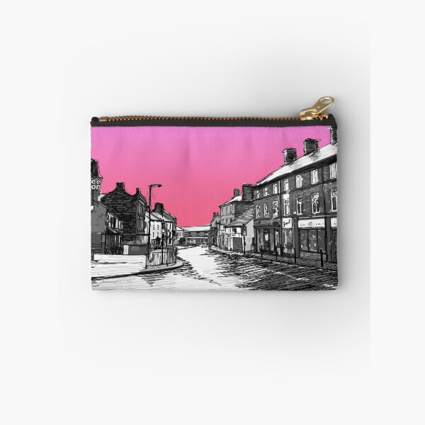 Item preview, Penistone High Street Art Print Pink Sky designed and sold by summattodraw.