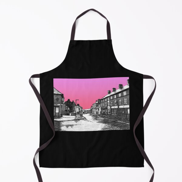 Item preview, Penistone High Street Art Print Pink Sky designed and sold by summattodraw.
