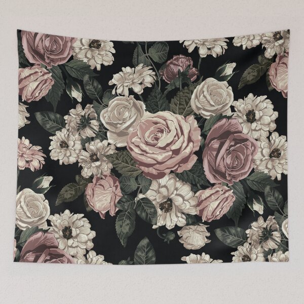 Item preview, Vintage flowers pattern designed and sold by theluckstore.