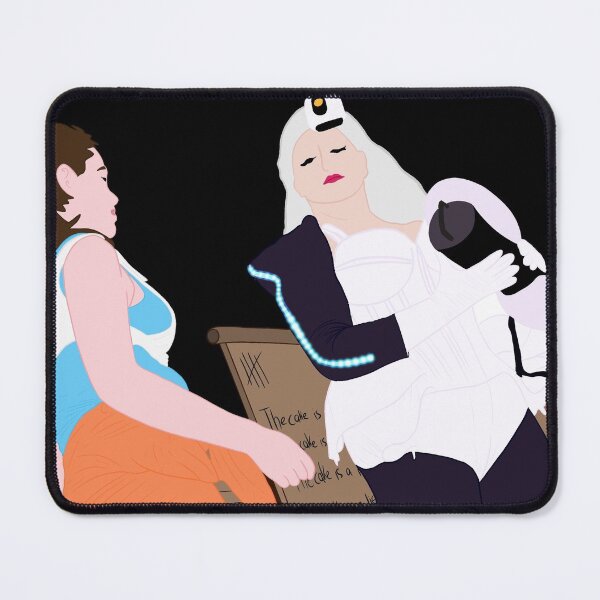 Aperçu de l'œuvre Portail - Glados et Chell créée et vendue par Louis Mitchell.