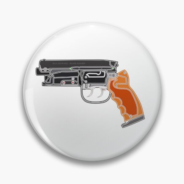Item preview, rick deckard blade runner blaster with white outline designed and sold by Platform11west.
