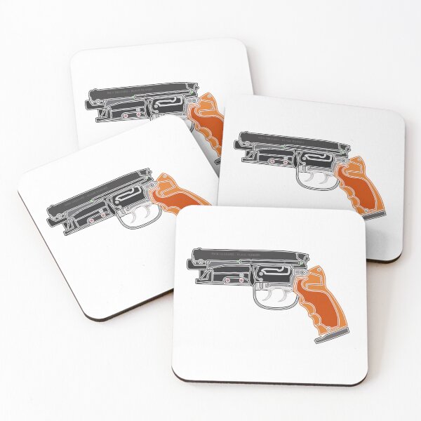 Item preview, rick deckard blade runner blaster with white outline designed and sold by Platform11west.