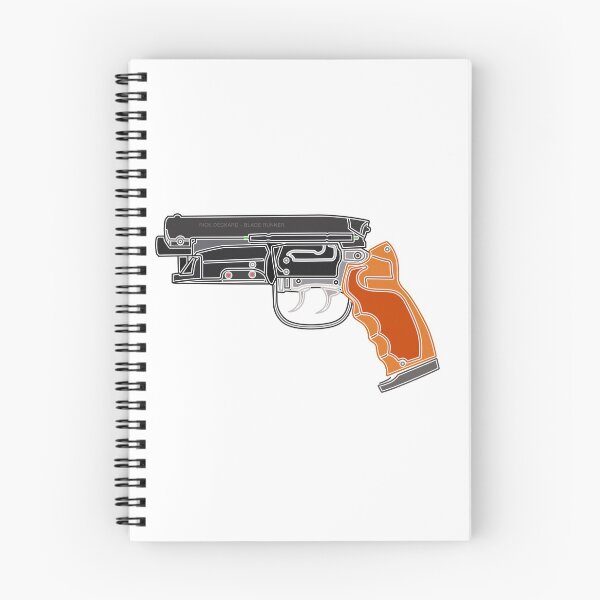 Item preview, rick deckard blade runner blaster con contorno blanco designed and sold by Platform11west.
