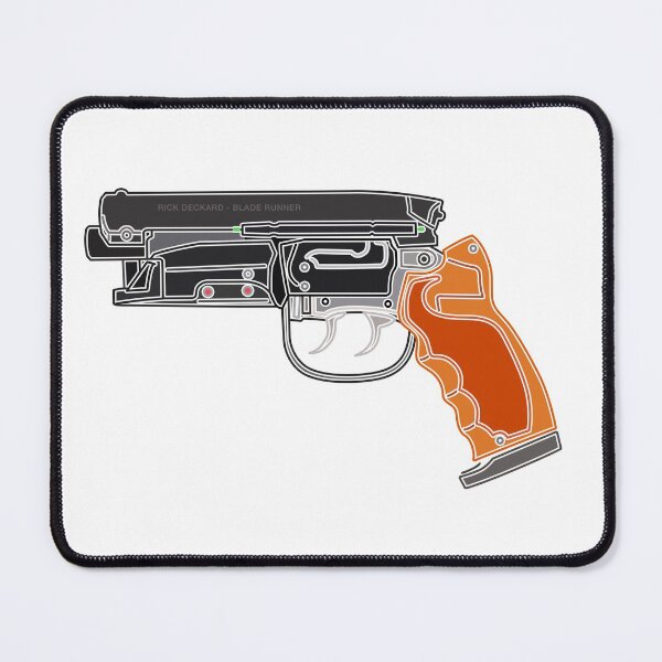 Item preview, rick deckard blade runner blaster with white outline designed and sold by Platform11west.