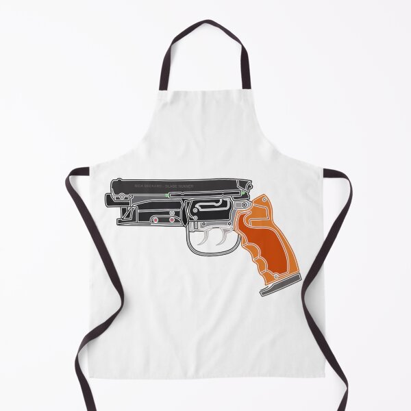 Item preview, rick deckard blade runner blaster with white outline designed and sold by Platform11west.