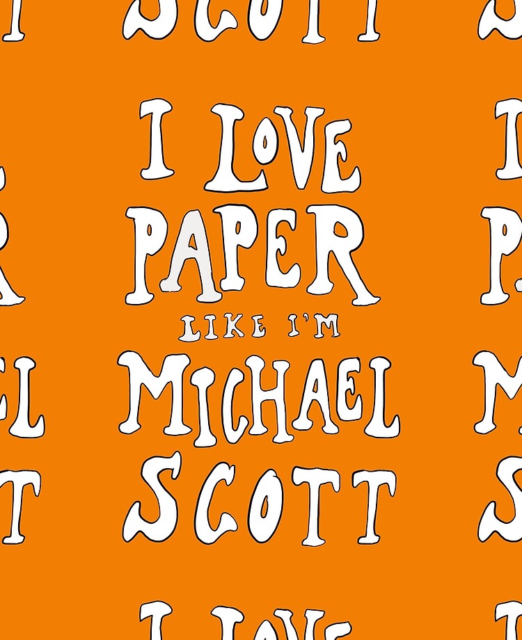 Funda y vinilo para iPad «Me encanta el papel como si fuera Michael Scott  The Office Post Malone letra y traducción de la canción.» de aballone |  Redbubble