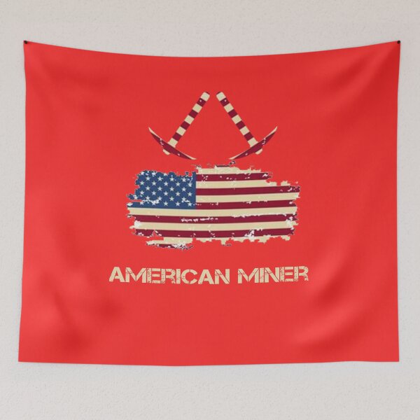 Item preview, American Miner USA Flag designed and sold by rachidhaz.