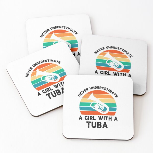 Item preview, Tuba player  Birthday Gifts never underestimate a girl with a tuba Funny Musician  Band Gift  Funny Rude Offensive saying, designed and sold by joygift369.