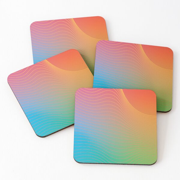 Item preview, abstract rainbow wave designed and sold by casrakell.