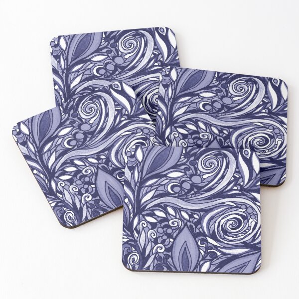 Item preview, Purple Blue Very Peri Abstract Watercolor Decor Surface Texture Design X designed and sold by Irina Sztukowski.