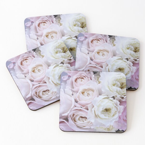 Item preview, Valentine's Day Pink and White Roses designed and sold by VictoryDelight.