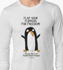 Brenda the Civil Disobedience Penguin Long Sleeve T-Shirt