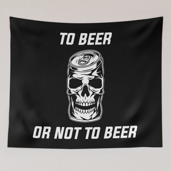 Item preview, To beer or not to beer Hamlet skull can designed and sold by Byfab.