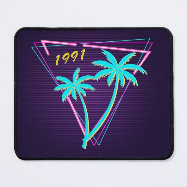 Item preview, Synthwave palm trees 80s 90s Retrowave 1991 designed and sold by DerNerd.